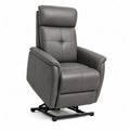 Fauteuil releveur inclinable en cuir synthetique PU gris 84 x 92 x 106 cm