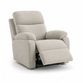 Fauteuil relax inclinable en polyester beige 90 x 94 x 103 cm